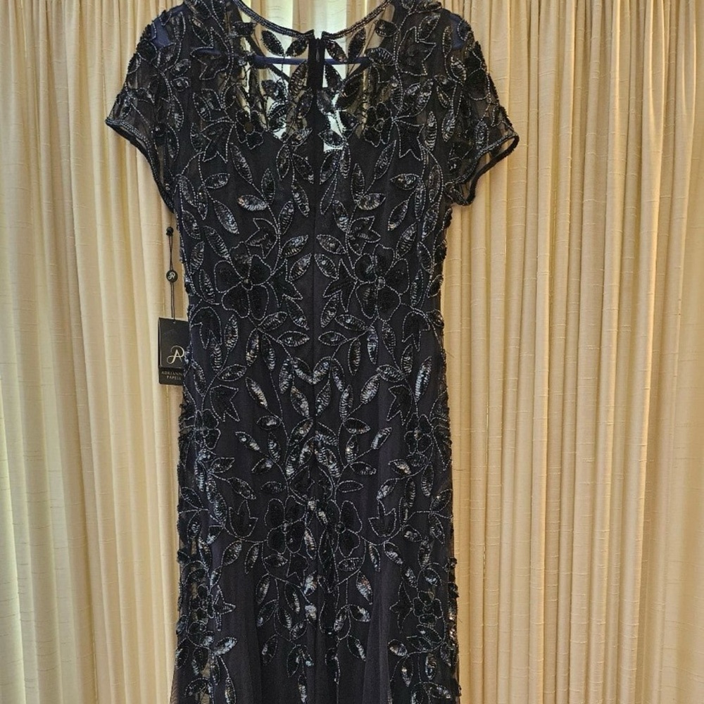 adrianna papell evening gown